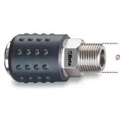 BETA, Zubehör Druckluftwerkzeug, 019170001 1917M 1/4-Universal-Schnellkupplungen 1/4" Ø GAS BSP