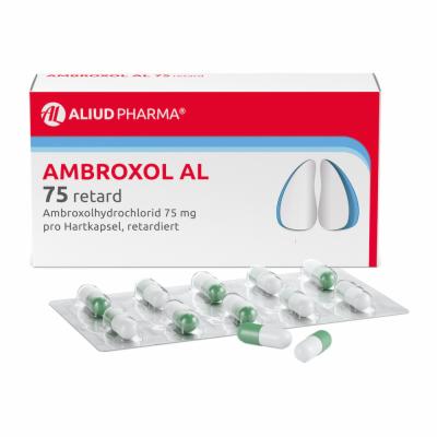 ALIUD Pharma GmbH Ambroxol AL 75 retard zur Erleichterung des Abhustens bei erkältungsbedingter Bronchitis 20 St 04751565