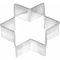BIRKMANN Ausstechform Stern, Ausstecher, Plätzchenform, Keks, Plätzchen, Weißblech, 6 cm, 130012