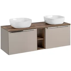DOPPELWASCHTISCH 140cm Eros Taupe