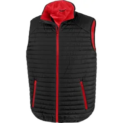 Result Genuine Recycled Herren Thermoquilt Gilet Bodywarmer R239X black/red XXL