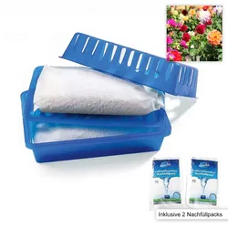 SAUBERMAX Luftentfeuchter Starter-Set mit Blumenfrische - Grau