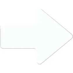EICHNER Bodenmarkierung »Pfeil« 145 x 90 mm weiß, 9 cm
