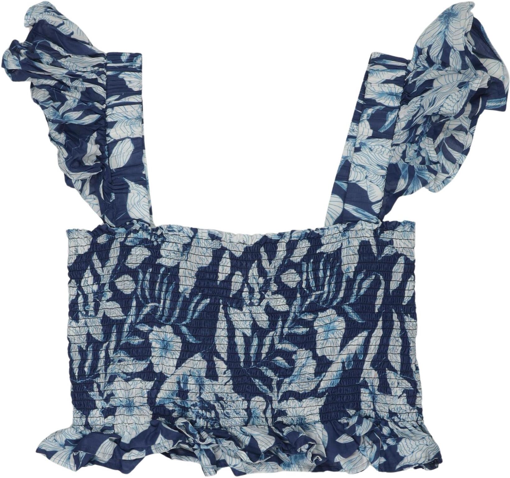 i Blues Damen Top, Hellblau, Gr. EU 40, Baumwolle - Second Hand