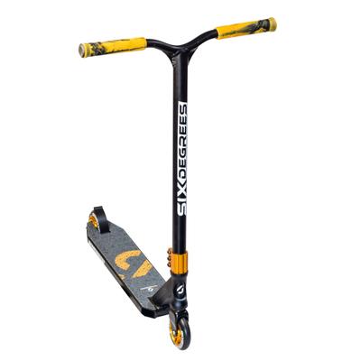 Stuntscooter SIX DEGREES "Stuntscooter 100 mm", schwarz (kupferbraun), RollerB:51cm L:66cm, B:51cm L:66cm
