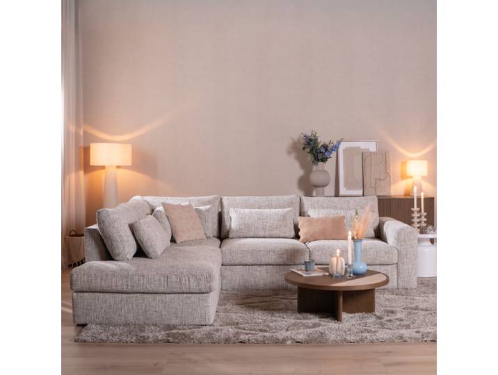 Bronx71 Ecksofa Kyle chenille sand grey links
