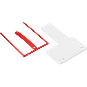 Top-Print Abheftbügel 393124, D-Clip, 100 Stück, 80mm Füllhöhe, Plastik mit Drahtkern, Deckschiene