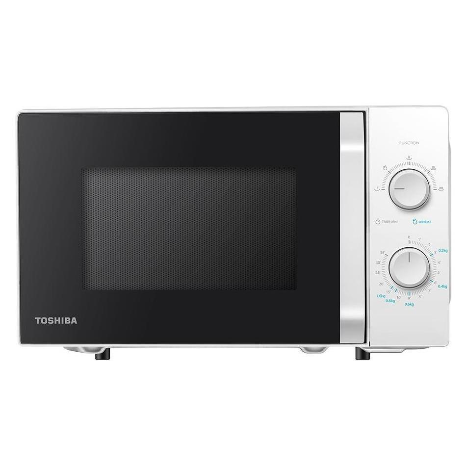 Toshiba MW2-MM20P(WH) Mikrowelle - 20 l Fassungsvermögen - 800 W - Mechanische Steuerung - Weiss (20 l) (TOSHIBA SDA)