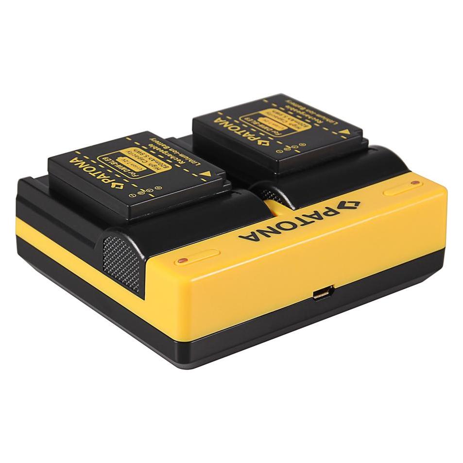 Patona Dual Ladegerät f. Panasonic DMW-BLG10 CSBLG10MC CS-BLG10MC DMWBLG10 DMW-BLG10 inkl. Micro-USB (Kamera Akku Ladegerät) (33388156)
