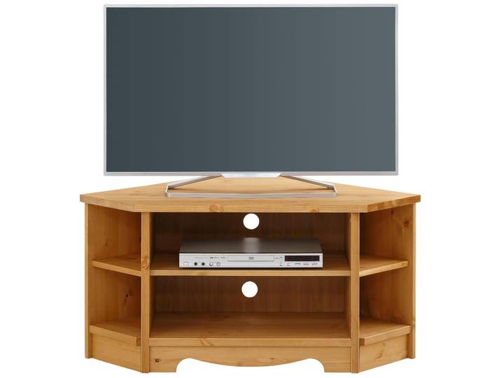Lowboard GOODPRODUCT Trinidad, TV-Schrank, Eck-TV -Schrank , beige (natur geölt), B:105cm H:51cm T:64cm, Sideboards, Lowboard, Kommode, Breite 105 cm, FSC zertifiziertes Massivholz