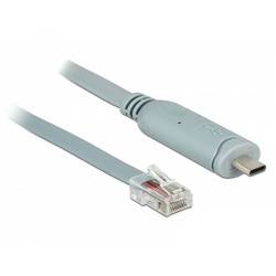 Delock USB 2.0 Adapter [1x USB 2.0 Stecker C - 1x RJ45-Stecker] 89917 0.5 m für Konsolen-Port (Router/Switch)