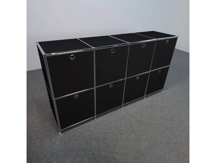 Sideboard System4 152.0 x 40.0 cm, Schwarz, Neu - Ideal für zeitloses Design