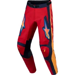 Alpinestars Racer Hunt, Textilhose - Rot/Orange/Dunkelblau - 36