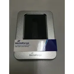 MediaRange BOX901 Aufbewahrungsbox Rechteckig Aluminium, Kunststoff Silber