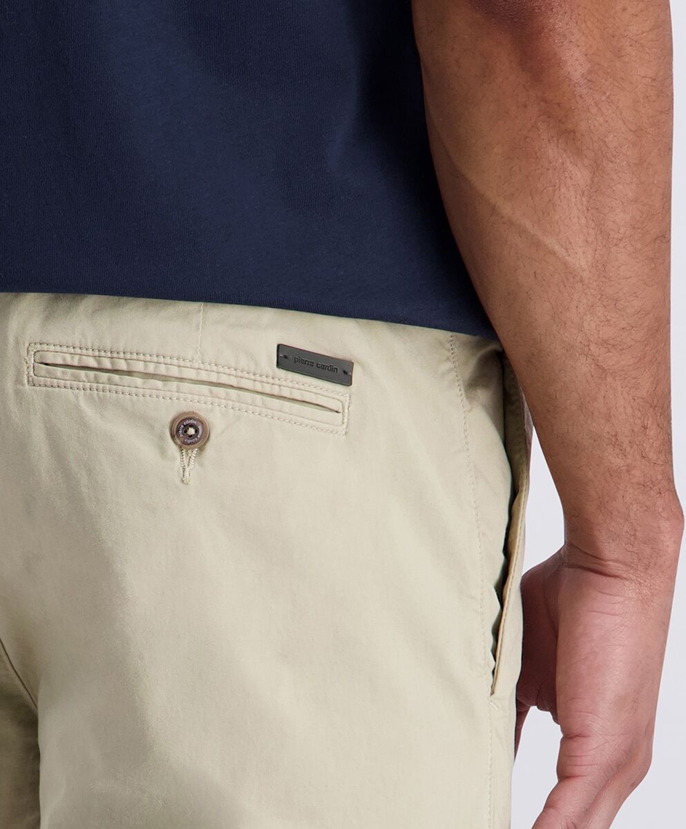 Chinoshorts PIERRE CARDIN "PC-Strasbourg", Herren, Gr. 36, N-Gr, beige (mojave desert), Web, Obermaterial: 98% Baumwolle, 2% Elasthan, unifarben, regular fit knielang, Hosen Chinoshorts, mit Taschen