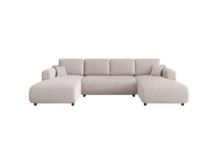Xora Wohnlandschaft, Beige, 4-Sitzer, Füllung: Schaumstoffflocken,Schaumstoffflocken, U-Form, 360x200 cm, Wohnzimmer, Sofas & Couches, Wohnlandschaften, Wohnlandschaft U-Form