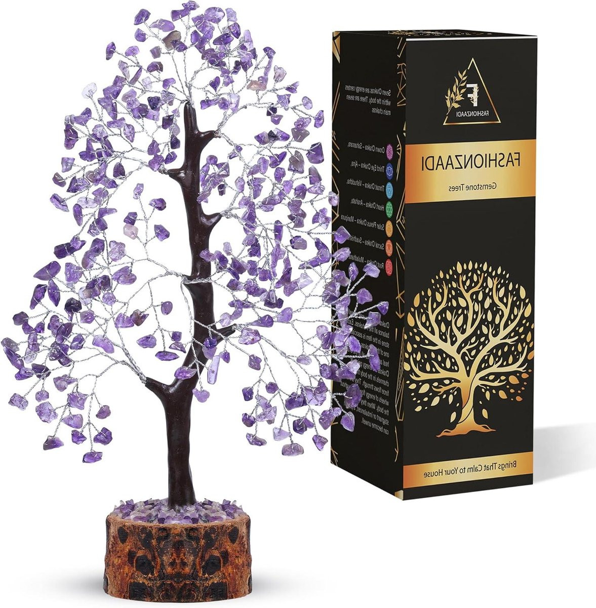Handgemaakte Amethist Edelsteen Boom voor Positieve Energie - 25 tot 30 cm