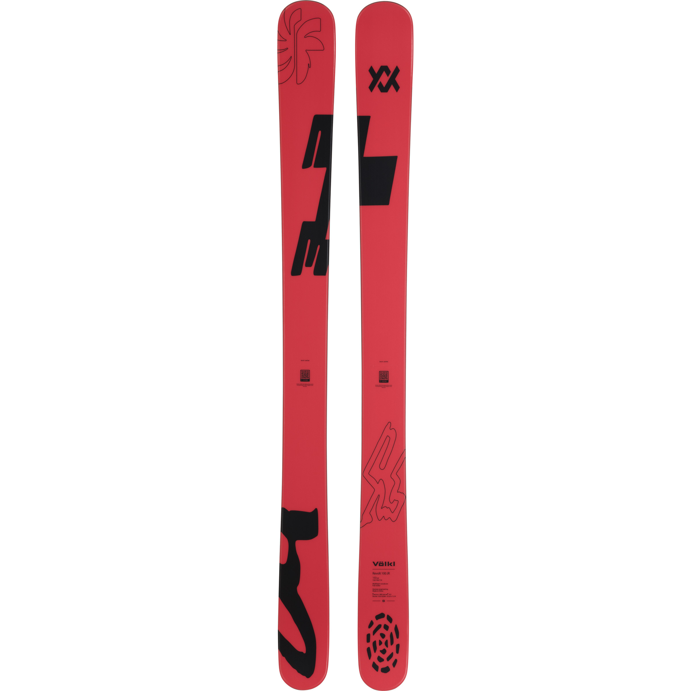 Völkl Revolt 100 Flat Freerideski 25/26 Kinder Ski rot Größe 143cm Freeride