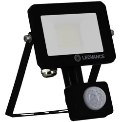 LEDVANCE Kompakter LED Fluter FLOODLIGHT EFFECT SENSOR 6500K kaltweißes Licht 10 Watt IP65 in Schwarz