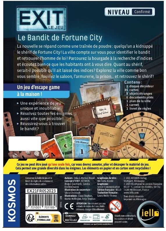 iello EXIT : Le Bandit de Fortune City (Confirmé)