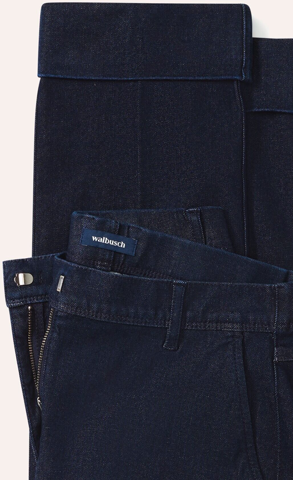 Walbusch Chino Denim mit Saumumschlag, Regular Fit#normale Größen, Farbe Blau, 23, modischer Chino-Style leicht und atmungsaktiv Damen