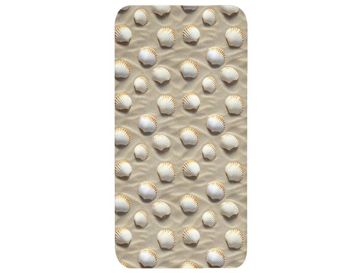 OnlyWow Badematte Muscheln - Sand - Maritim Badteppich 60x120 cm, Sandfarben, Füllung: Polyurethan (Pur), Rechteckig, 60x120 cm, Heimtextilien, Badtextilien, Badematten