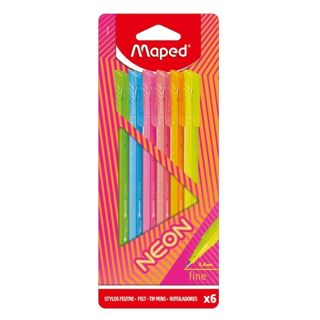 Maped Graph Peps Neon 6 Farben Fineliner (6x) (749160)