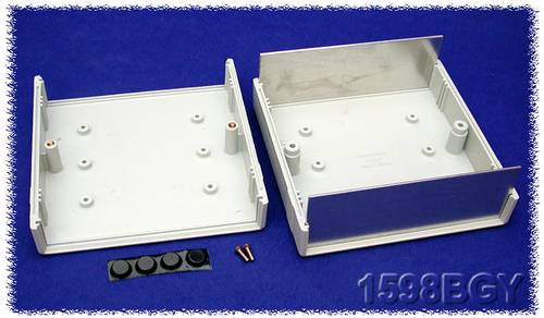 Hammond Electronics 1598BGY Instrumenten-Gehäuse 134 x 135 x 50 ABS Grau 1St.