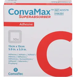 Convamax Superabsorber Adhäsiv 15x15 cm 10 ST