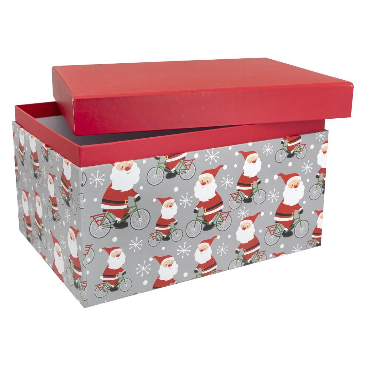 Idena Geschenkboxen Santa auf Fahrrad L 2er FSC-Mix (2x) (38686732)