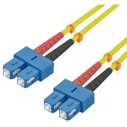 helos LWL OS2 Patchkabel Duplex LSZH 3,0mm SC/SC gelb 10,0m