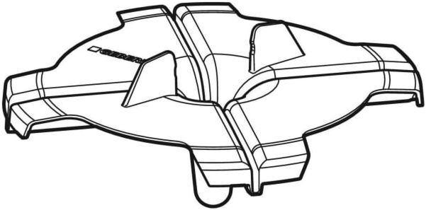 Geberit Funktionsscheibe Notüberlauf flach 243729001