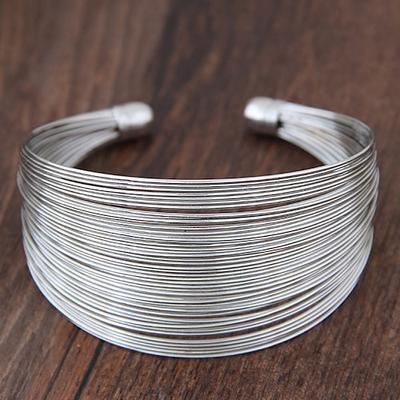Damen Manschetten-Armbänder Dicke Kette Mode Hochzeit Elegant Kuschelig Aleación Armband Schmuck Silber Für Partyabend Geschenk Geburtstag