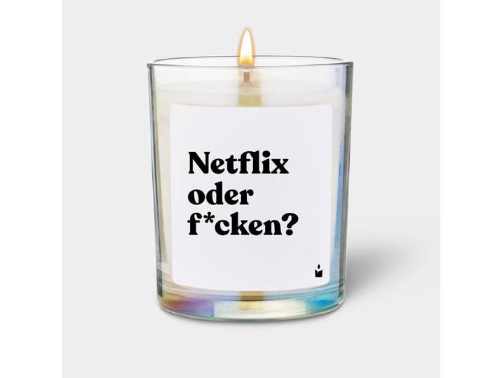 Duftkerze Rainbow Flowery Netflix oder f*cken?