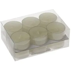Teelicht 12tlg. Wachs Beige Champagner
