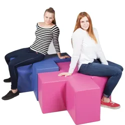 Sitzelement PLUS, Hocker, Bezug Kunstleder