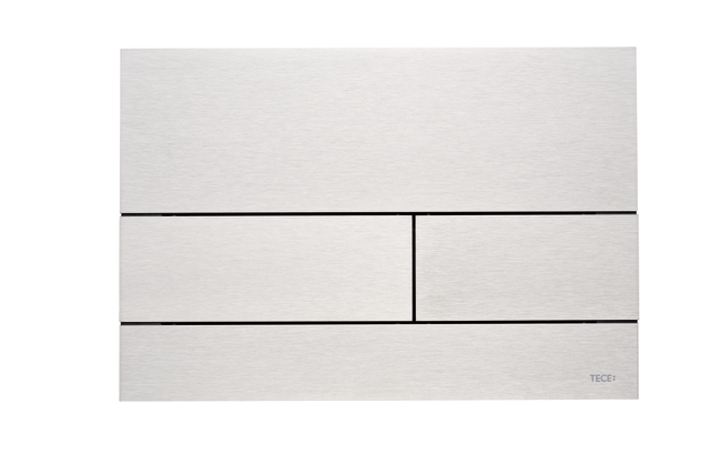 Tece square II Met. WC-Betätigungsplatte Edelstahl geb. (mit Anti-Fingerprint), 9240830 9240830