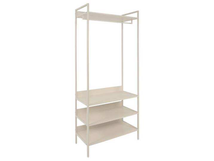 Mid.you Garderobe Dhaka, Beige, Metall, Holzwerkstoff, 3 Fächer, 84x190x40 cm, Garderobe, Garderobensets & -serien, Garderoben-Set
