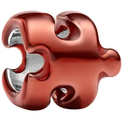 Pandora 794816C01 Mini Silber-Charm Orangefarbenes Puzzleteil
