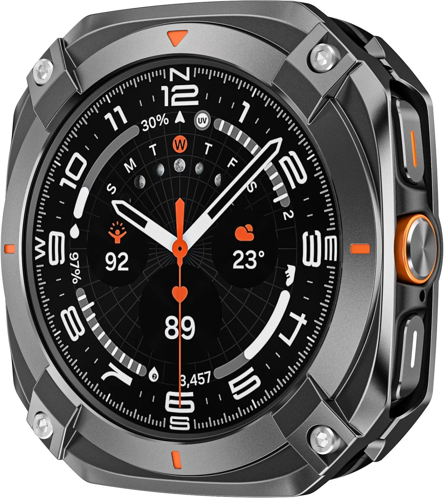 INF Cyber Hollow Schutzgehäuse kompatibel mit Samsung Ultra und Samsung Galaxy Watch7 – Robuster Schutz aus Zinklegierung und Grau