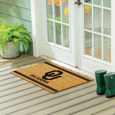 Evergreen University of Oklahoma Monochrome Indoor/Outdoor Coir Door Mat