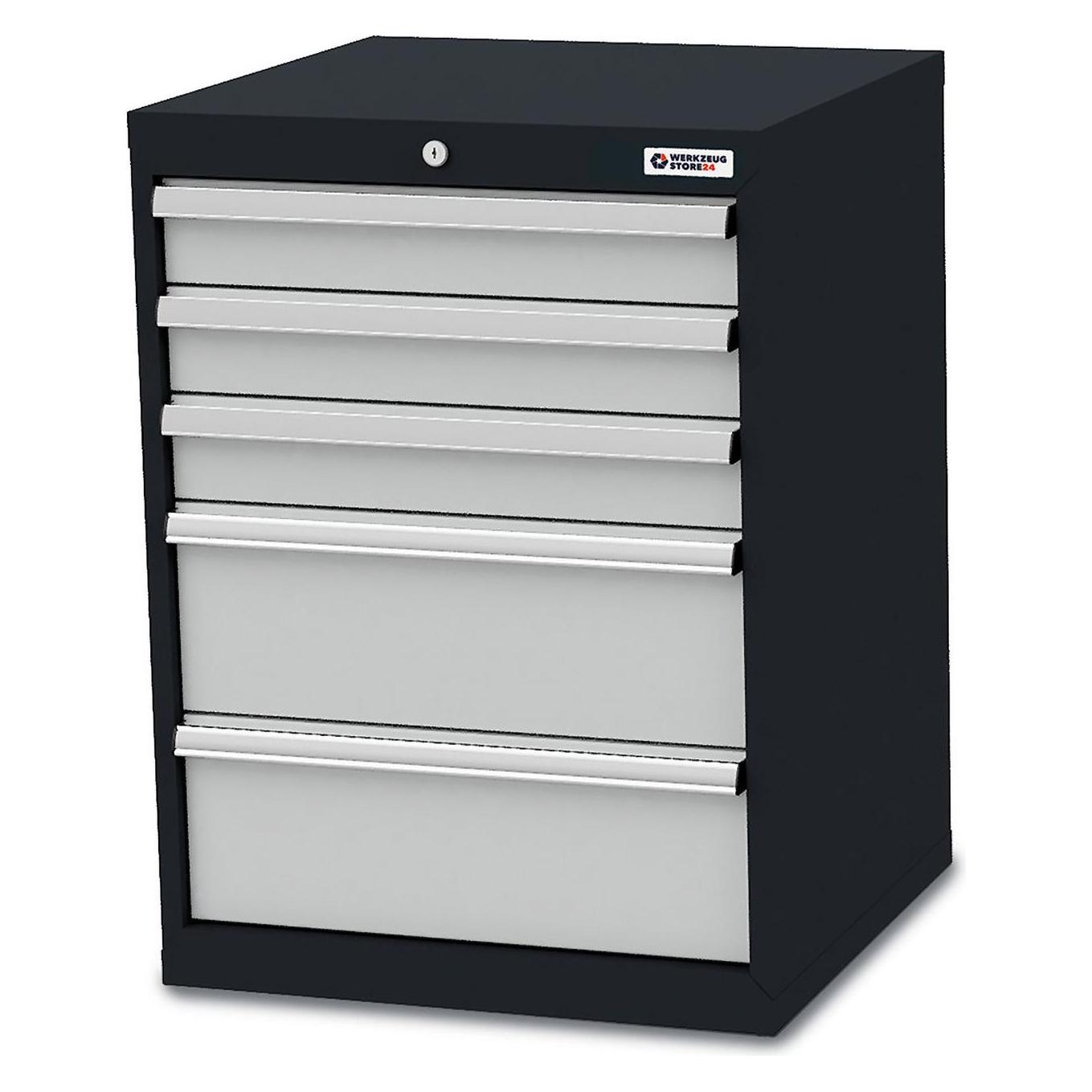 Werkzeugstore24 Schubladenschrank B x T x H 600 x 575 x 820 mm - -100190 (60 cm, 82 cm) (WS24-100190)