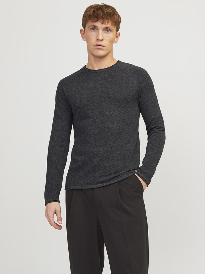 Jack & Jones Pullover "Hill" in Anthrazit - S