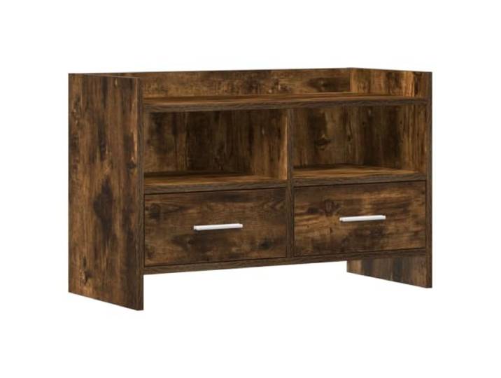 Makastle TV-Schrank 71,5x33x47 cm Geräucherte Eiche Holzwerkstoff