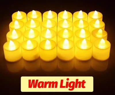 Uplifted Finds 1 To 48 Pcs Heart Shape Flameless LED Tea Light Candles Battery Flickering Lights For Wedding Valentine's Day Decor 1 Pc warm Light
