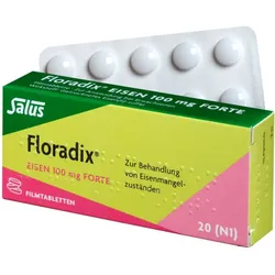 Floradix Eisen 100mg forte 20 St Filmtabletten