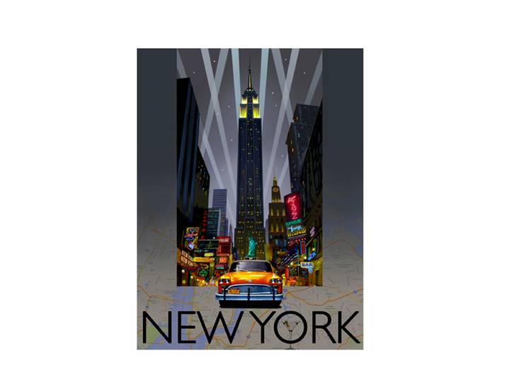 Plaque publicitaire New York