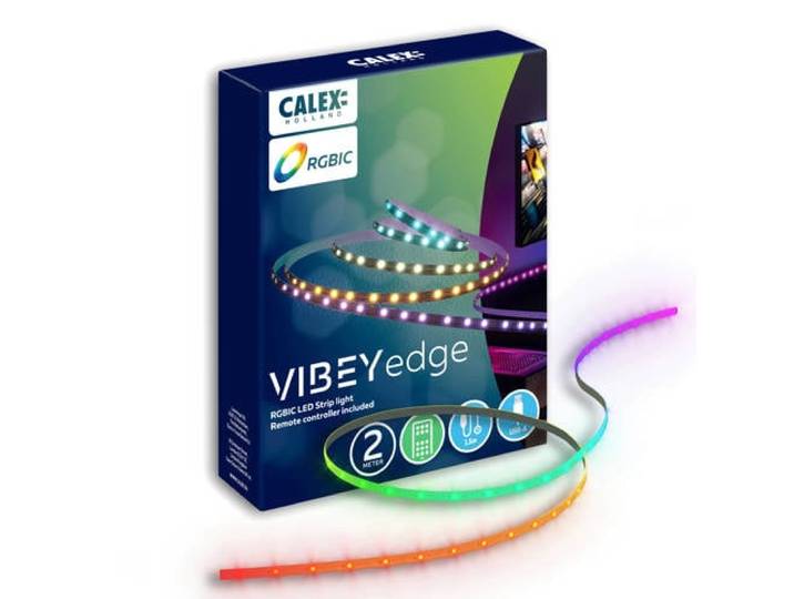 Calex Vibey LED Strip USB - 2M - RGBIC + CCT