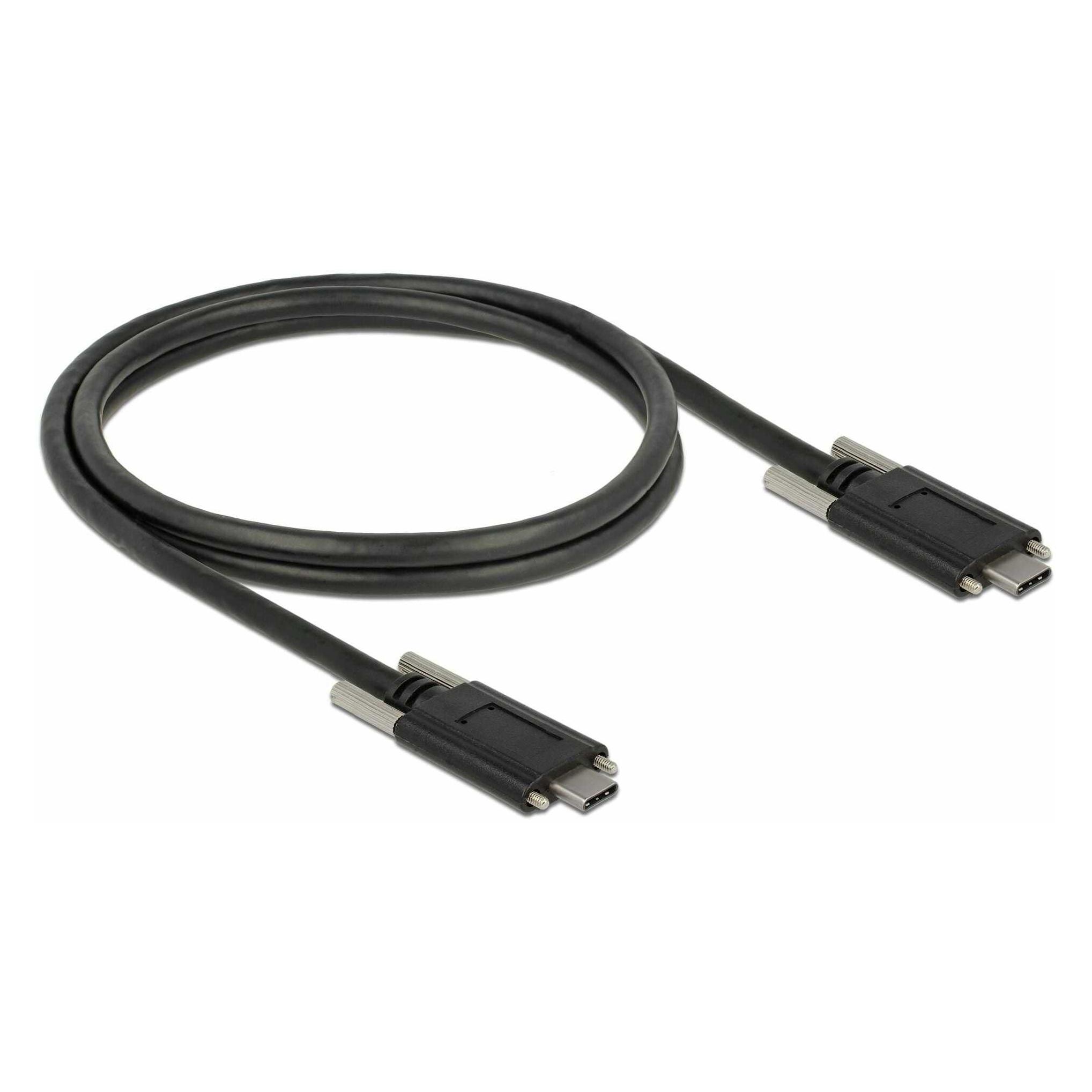 Delock USB-Kabel USB-C (M) bis USB-C (M) (1 m, USB 3.2 Gen 2) (83720)