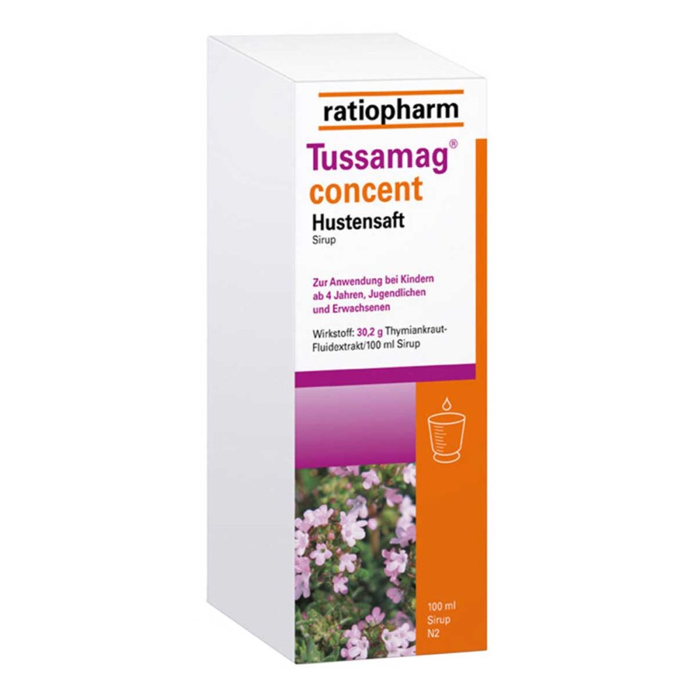 ratiopharm GmbH Tussamag Concent Hustensaft 30,2 G/100 Ml Sirup 18106667